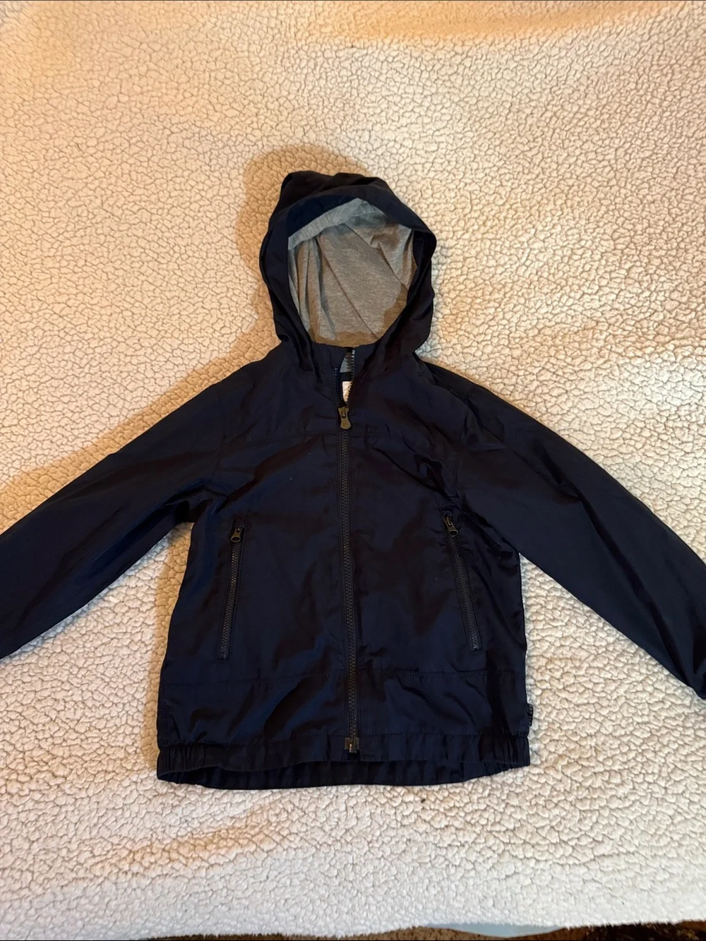 Baby Gap Kids Lightweight Lined Navy Hooded Jacket Size 5 years toddler